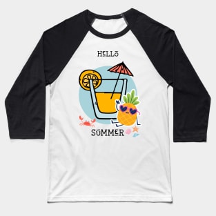 Hullo Summer Baseball T-Shirt